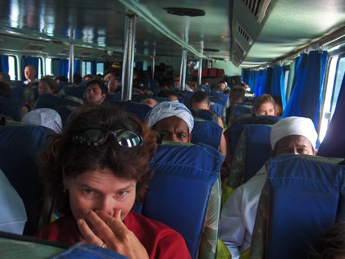 dans le bateau pour Krabi